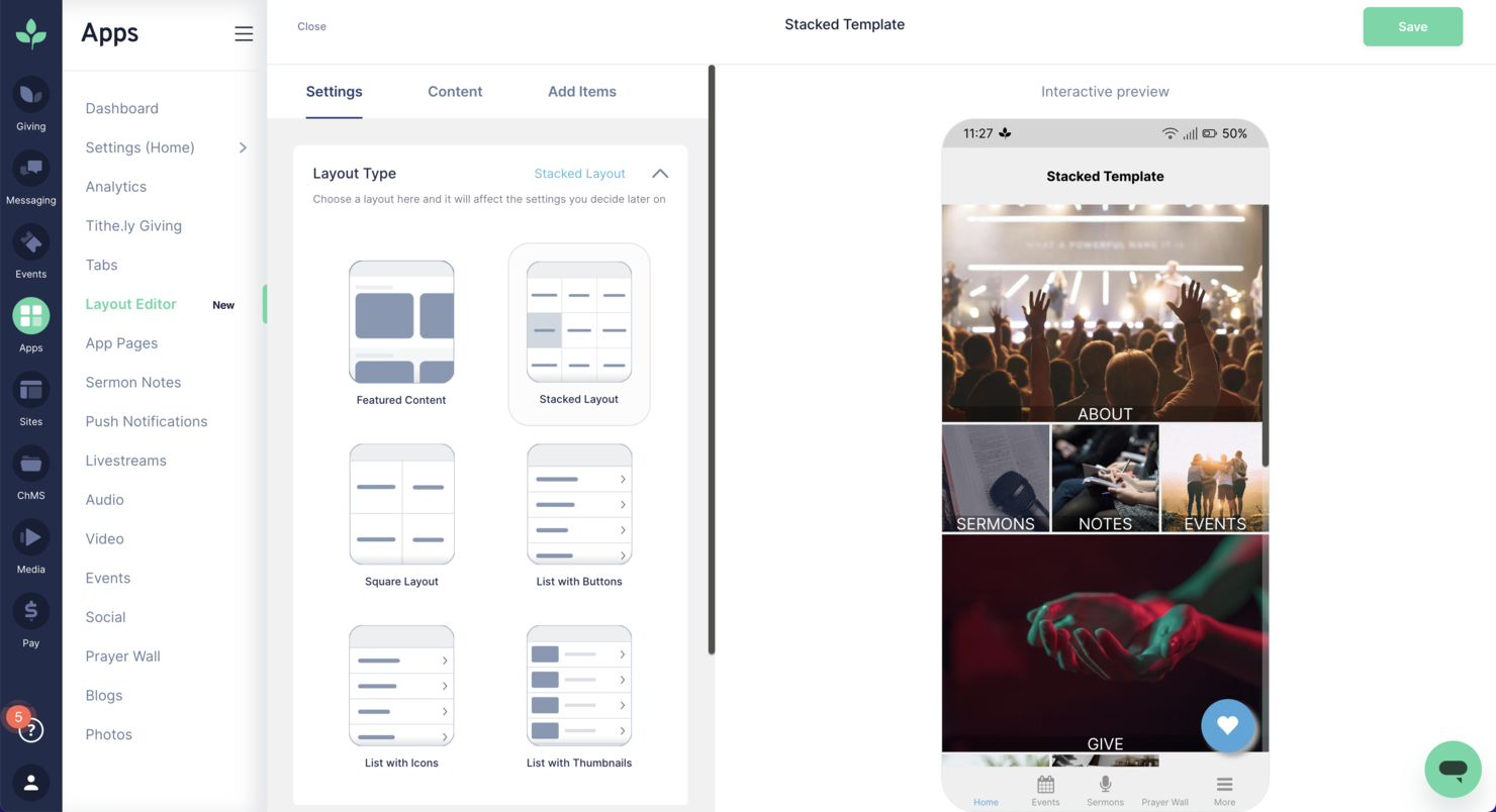 Tithely screenshot - 13 AI Tools for Church Administration in 2026
