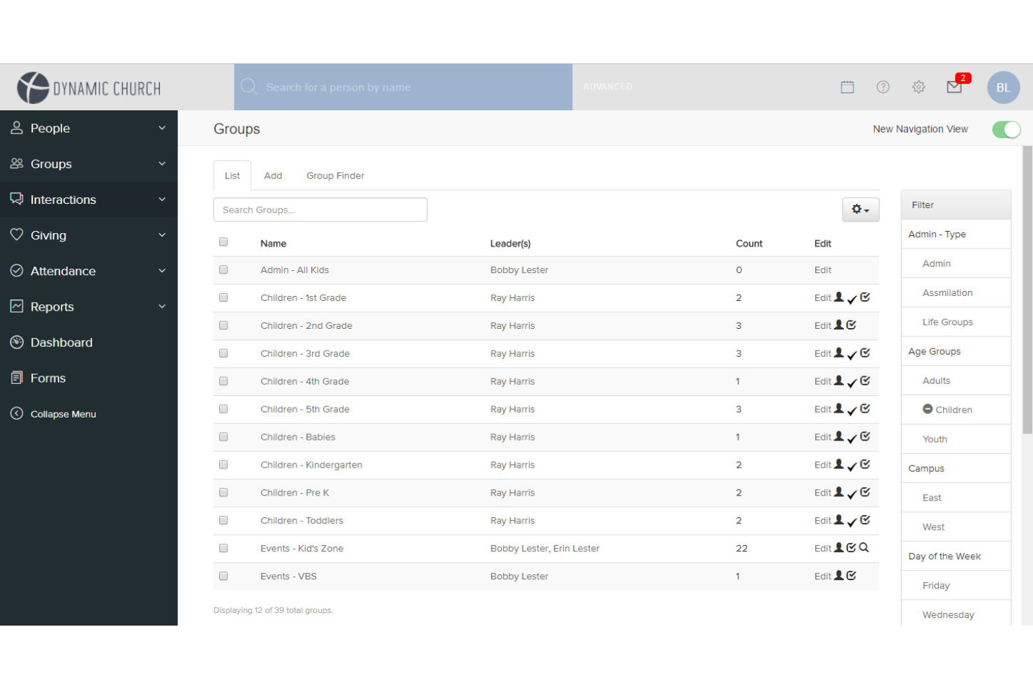 FellowshipOne screenshot - 11 Best AI Church Financial Management Tools in 2026
