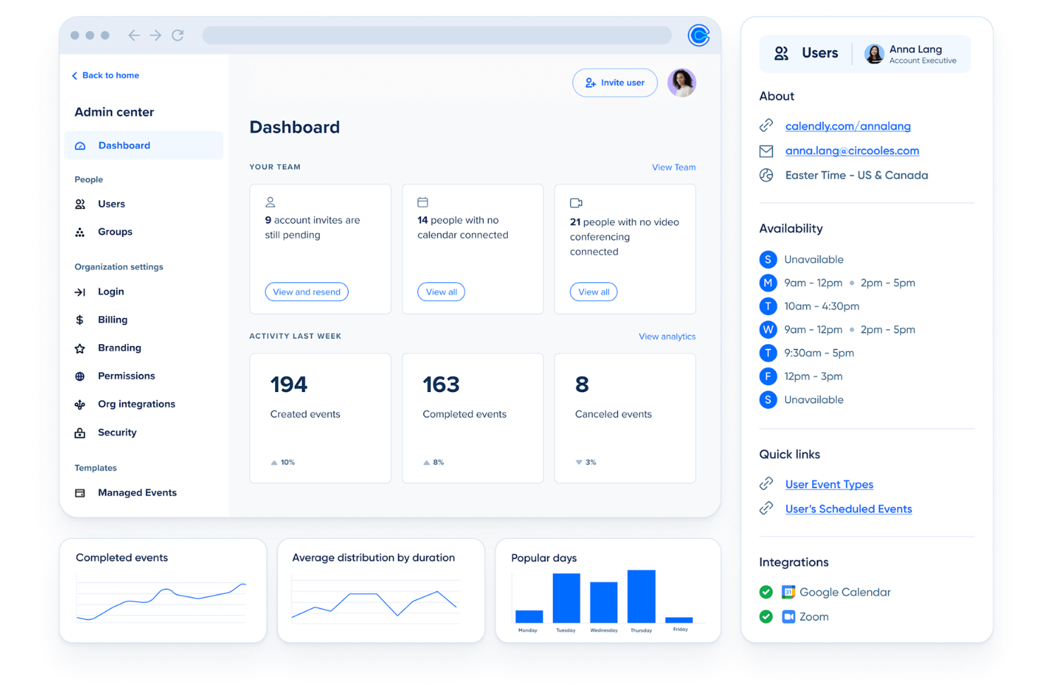 Calendly automates church bookings for services, meetings, and events.