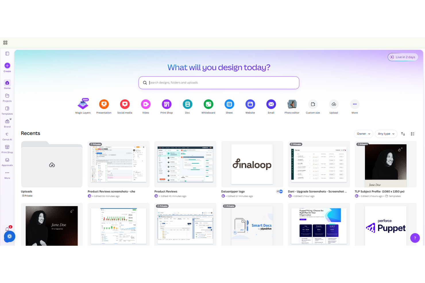 Canva creates church bulletins with easy templates and design tools.