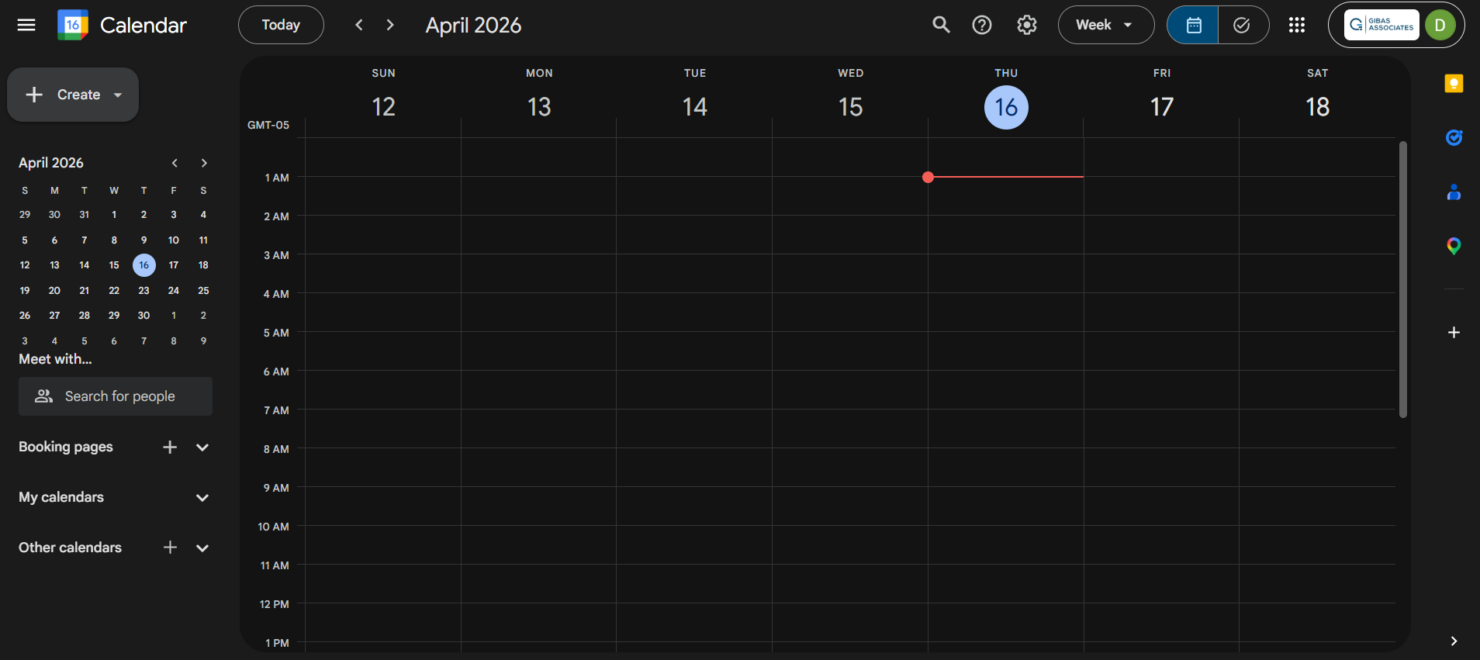 Google Calendar manages church events with shared calendars and reminders.