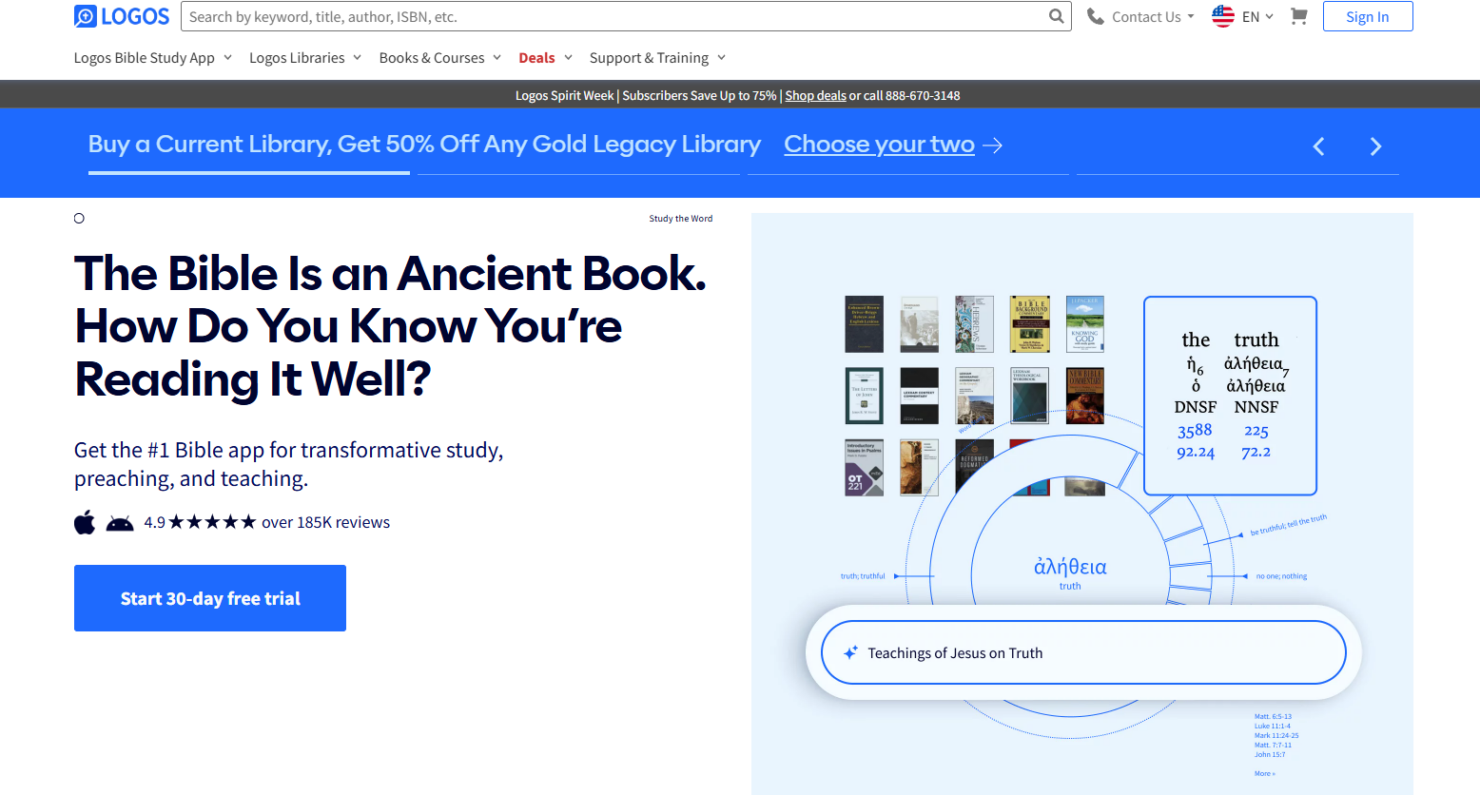 AI-powered Bible study tool for sermon prep and church insights