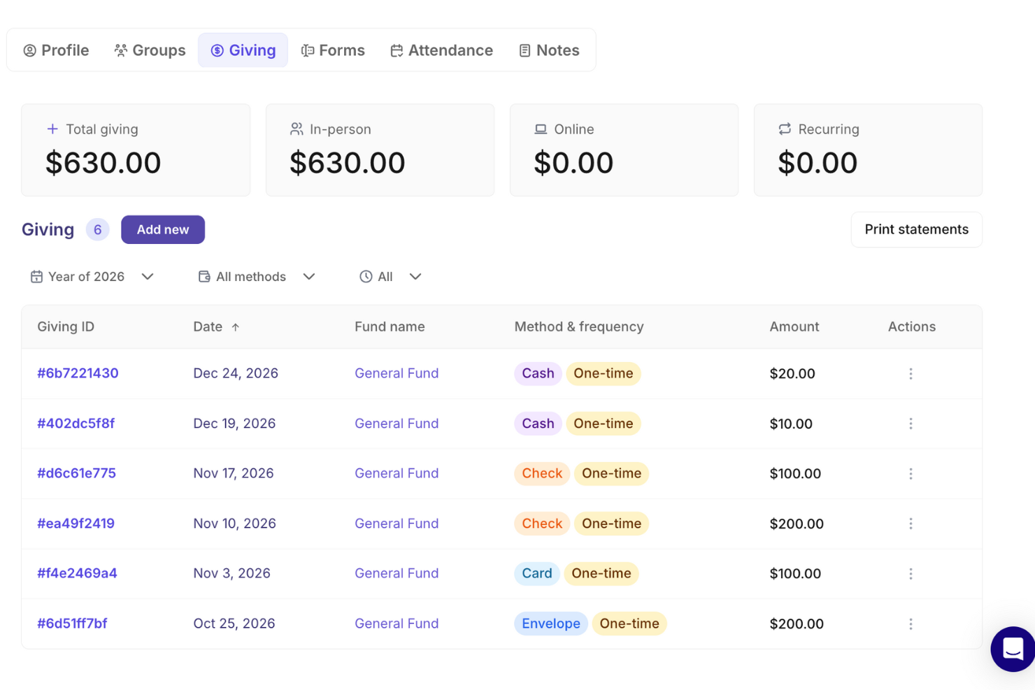 Gracely screenshot - The Top Free Church Management Software Tools (2026’s Best-in-Class)