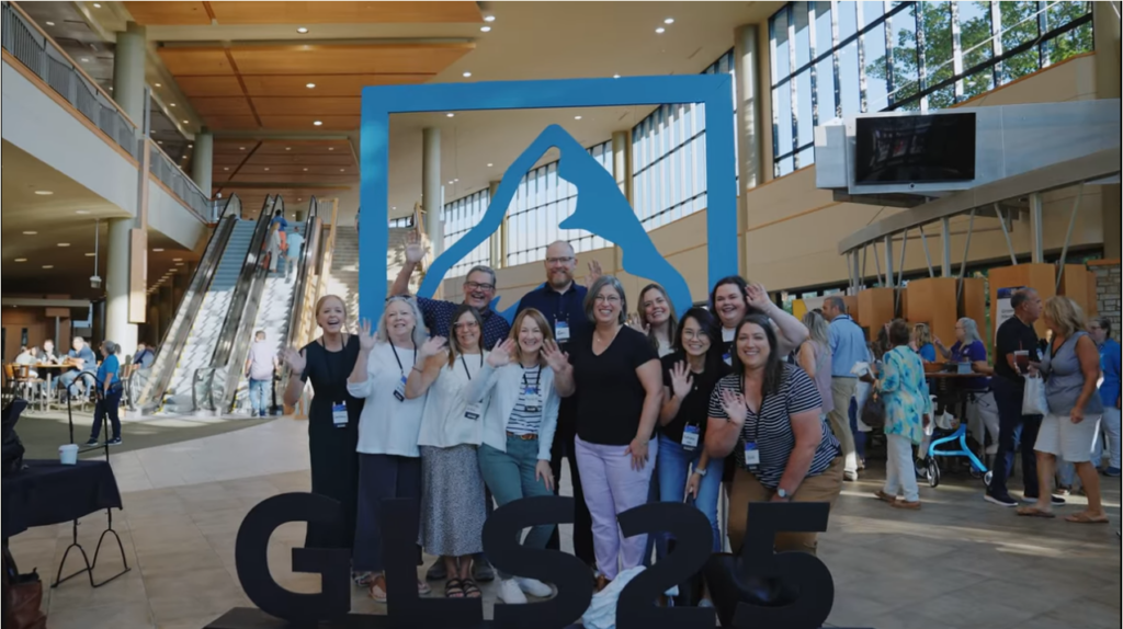 Participants at the Global Leadership Summit lobby