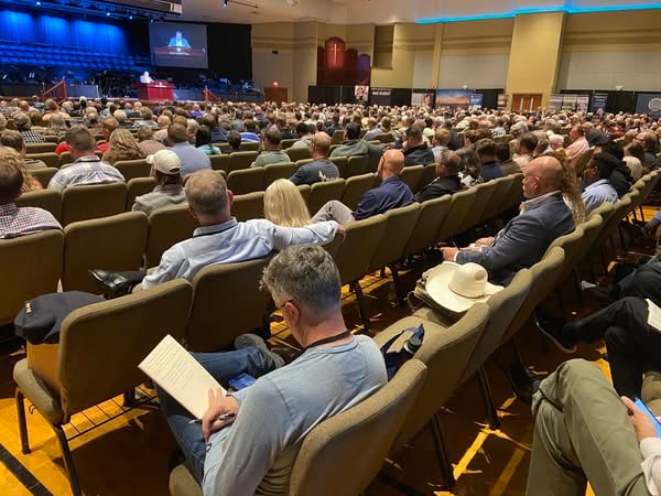 The Shepherds 360 Church Leaders Conference participants listening to the speaker