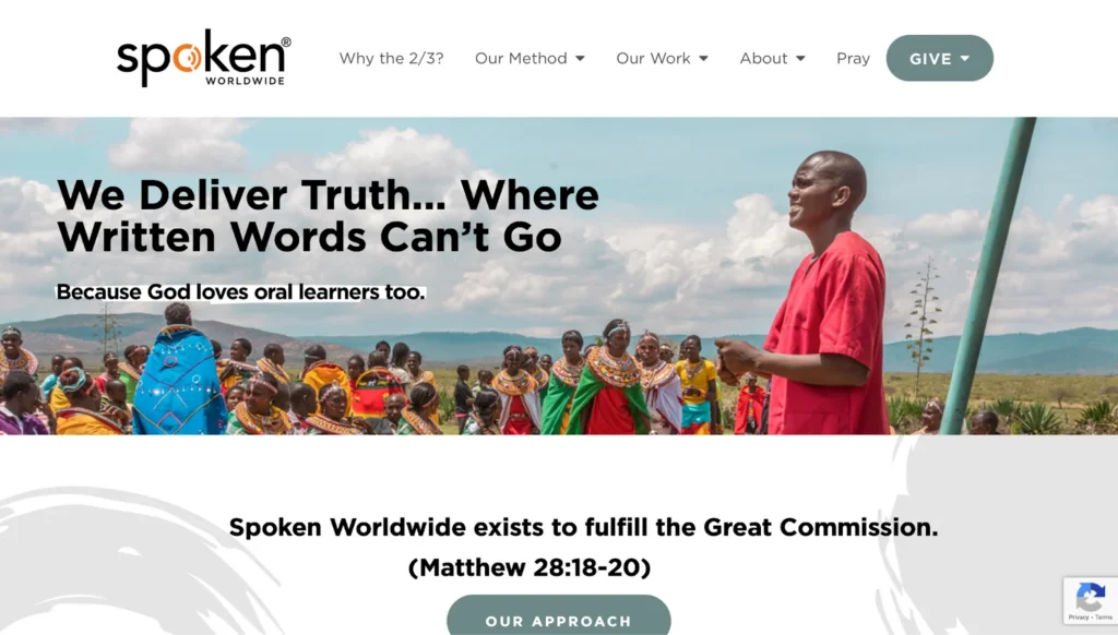 Spoken Worldwiden kirkon etusivu