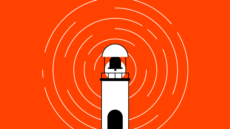 illustration of a light house for what is church marketing