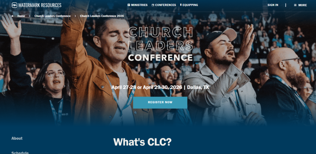 Church Leaders Conference 2026 worship gathering in Dallas, Texas.