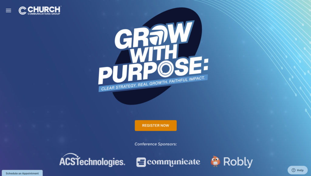 The ComCon 2026 landing page