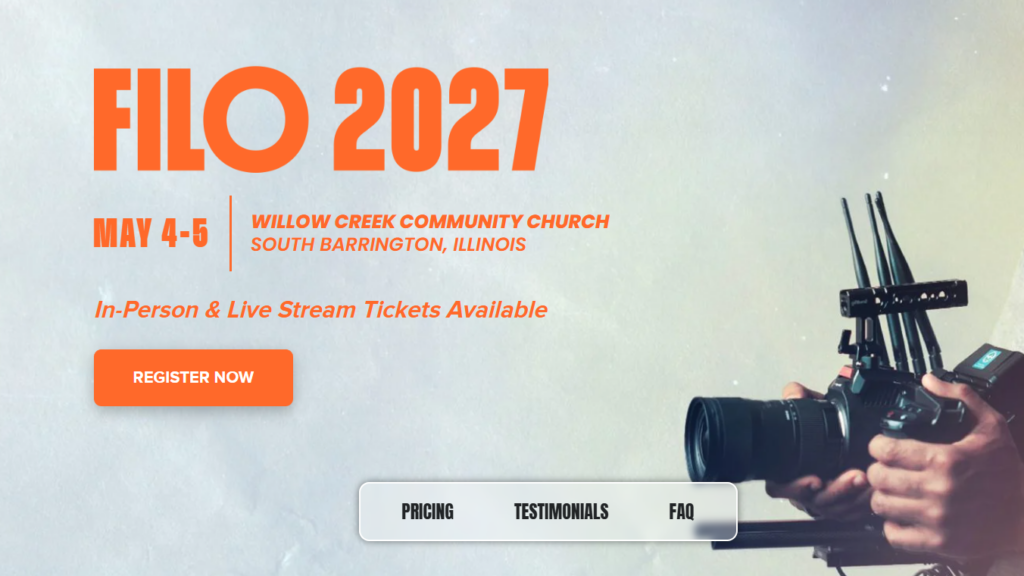 Screenshot of the FILO 2027 website