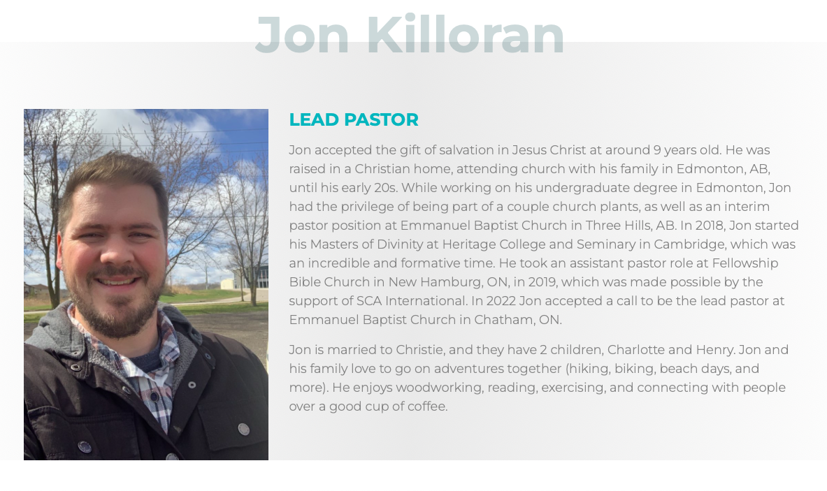 Jon Killoran bio screenshot