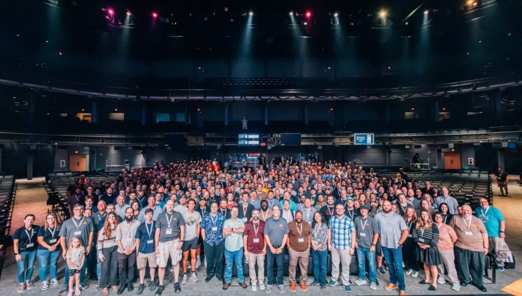 All the Church IT Network National Conference staff and participants inside Southeast Christian Church