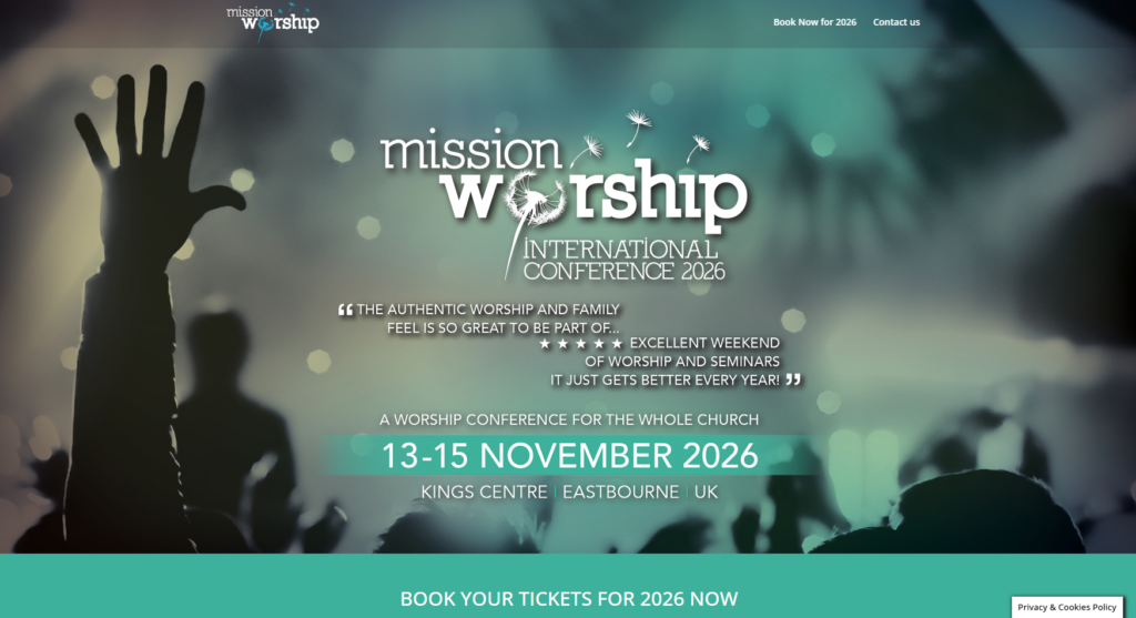 The 2026 Mission Worship Conference home page