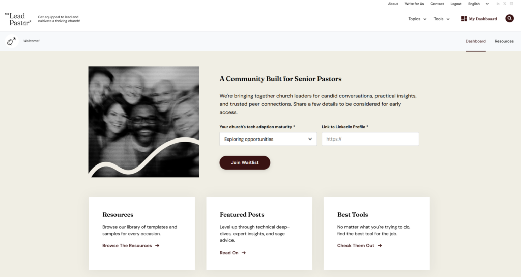 The Lead Pastor community