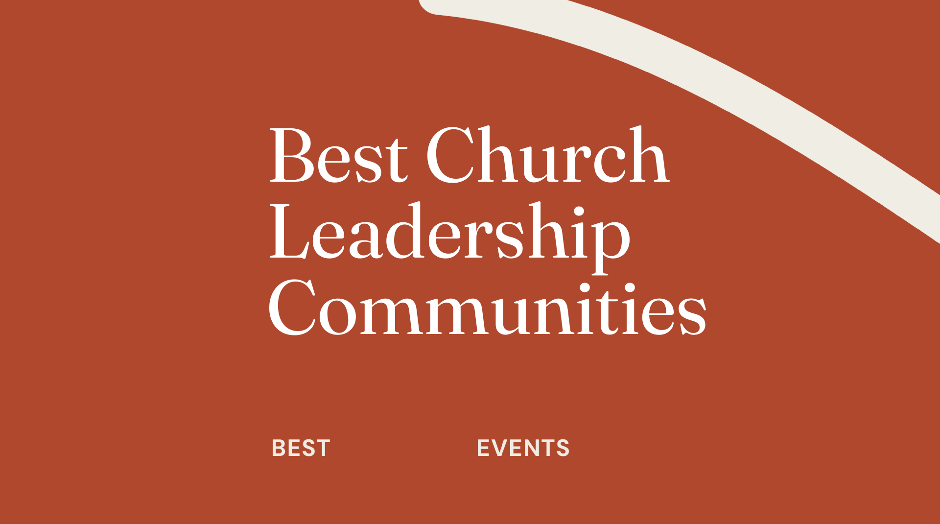 Best church leadership communities best events 21940