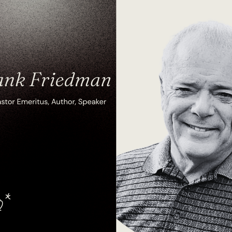 Frank Friedmann: Pastoral Financial Pressure Is a Personal Identity Problem