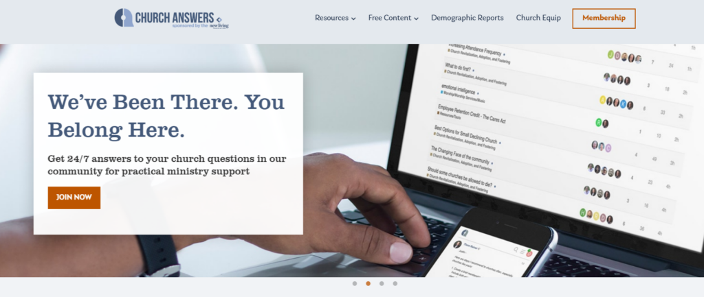 Church Answers ministry support resources