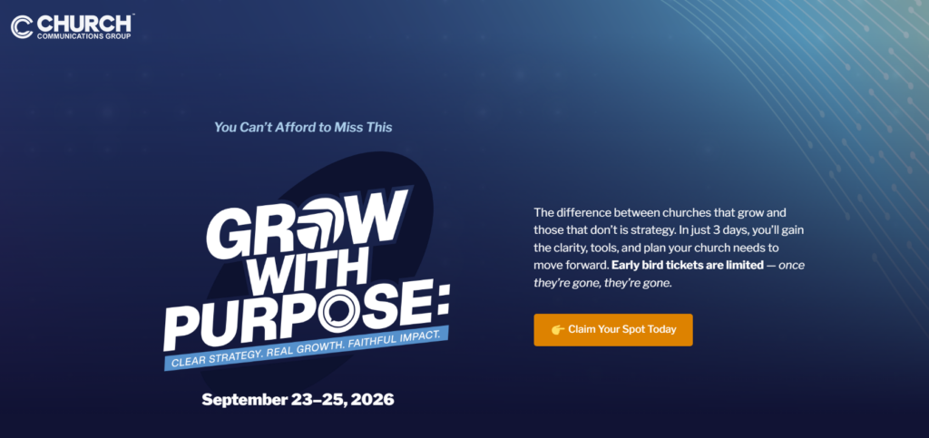 Grow With Purpose church growth event