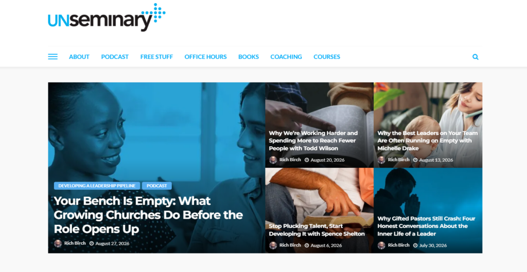unSeminary church leadership resources